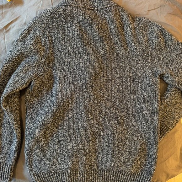 Benson Men’s Wool Cotton Knit Shawl Collar Cardigan Sz M Grandpa Cozy Chunky - Picture 3 of 6